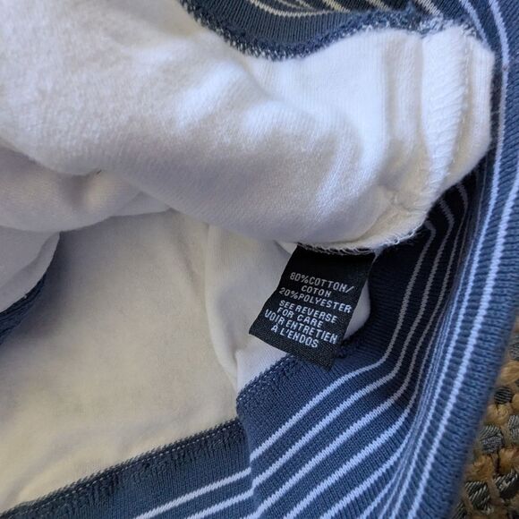 Bullock & Jones XL Zip Up Sweatshirt Blue White Colorblock L/S Full Zip Jacket - Picture 6 of 7